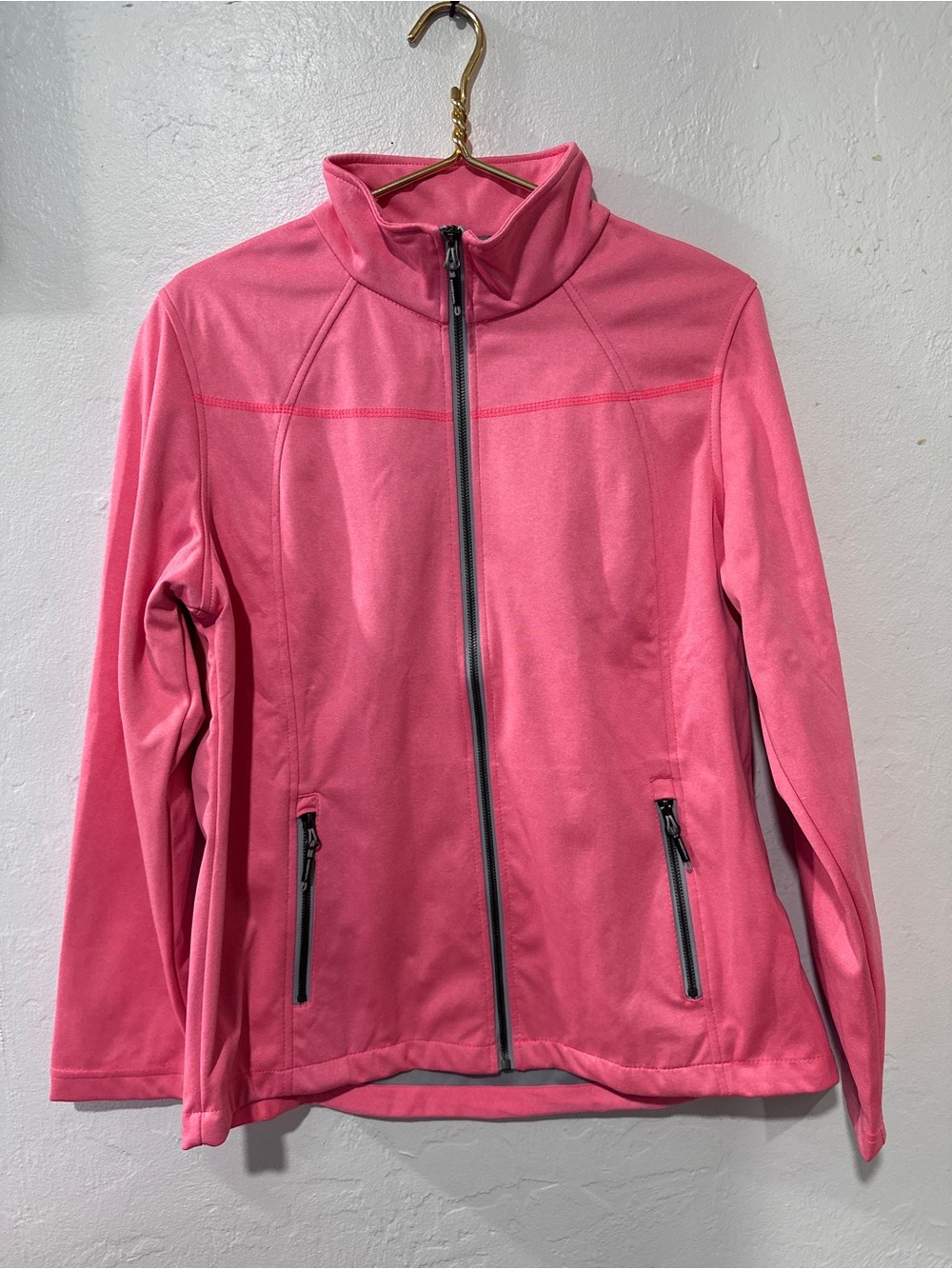 New Balance Women’s Pink Full Zip Athletic Jacket Size L Running Workout
